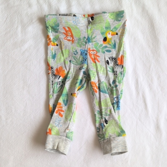 george jungle cotton long sleeve & pants pajamas set 6-12 months baby unisex - Picture 3 of 7
